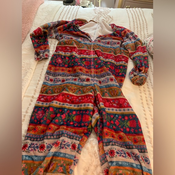 Natural Life Fleece Onesie Pajamas xl- fun, cozy, colorful - Picture 7 of 10